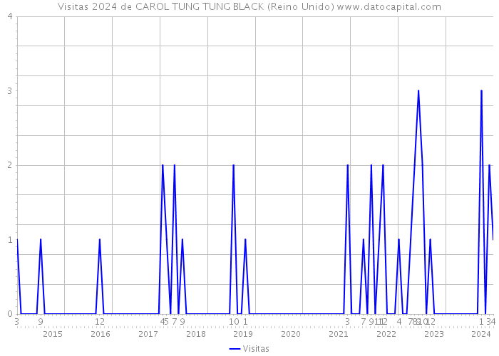 Visitas 2024 de CAROL TUNG TUNG BLACK (Reino Unido) 