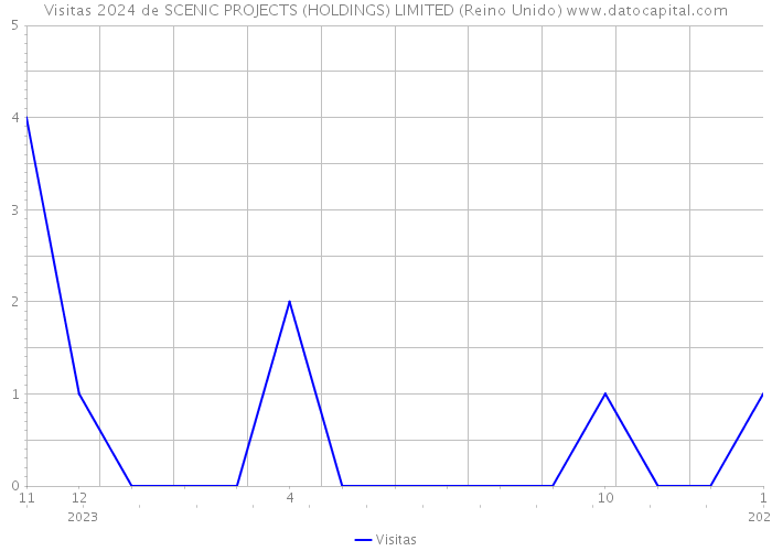 Visitas 2024 de SCENIC PROJECTS (HOLDINGS) LIMITED (Reino Unido) 