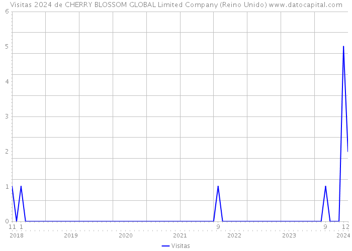 Visitas 2024 de CHERRY BLOSSOM GLOBAL Limited Company (Reino Unido) 